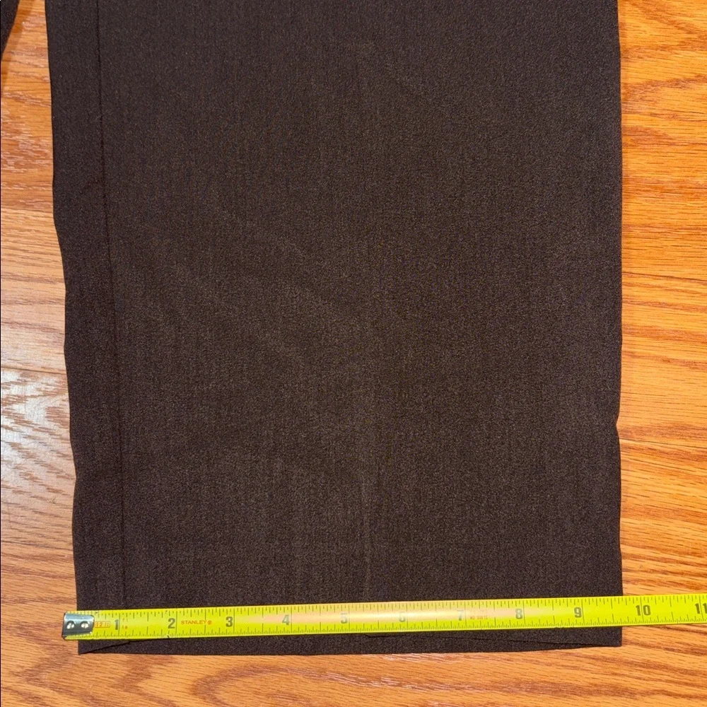 Alfred Dunner Brown Straight Leg Pants with Pockets